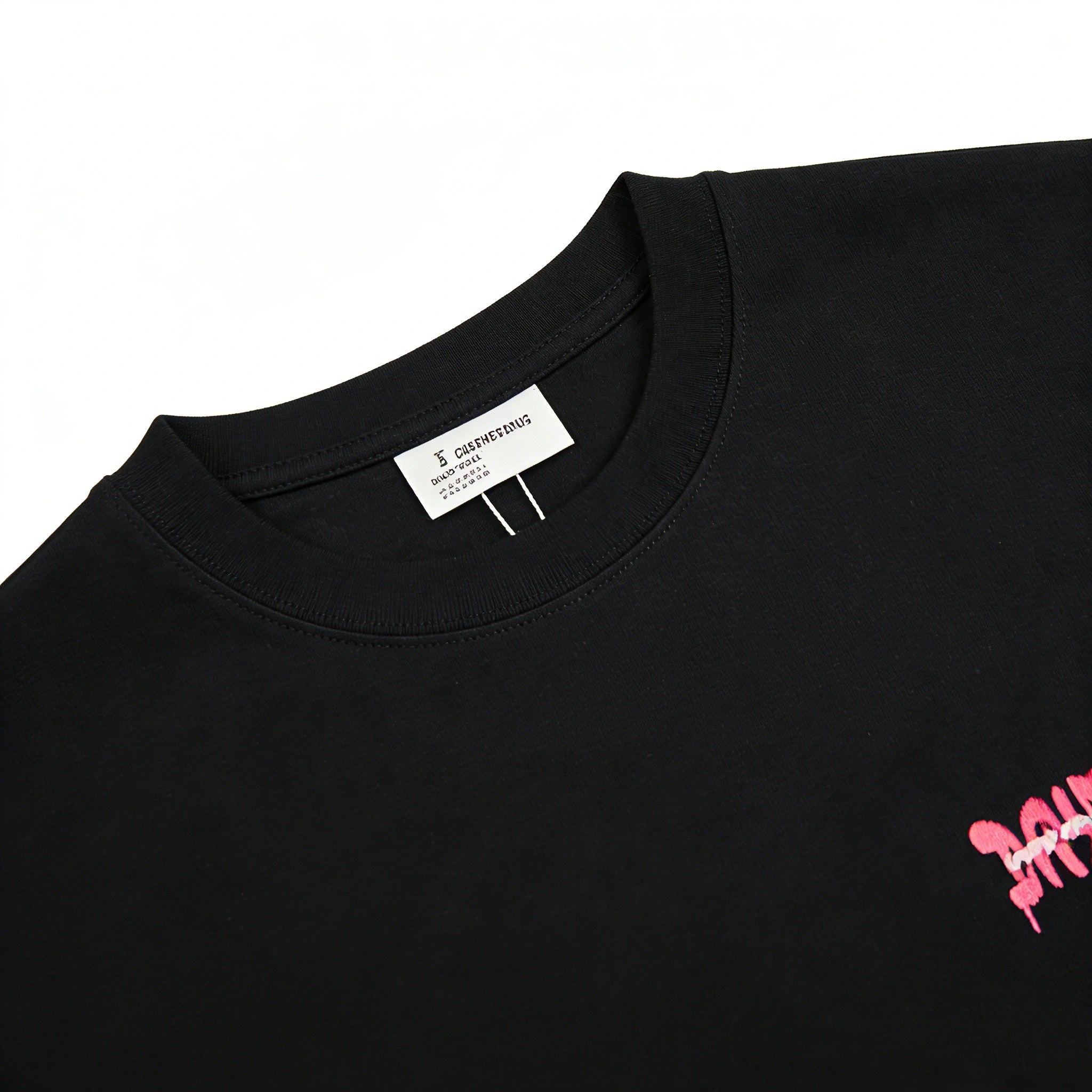 DRY WORLD Graffiti Oversized T-Shirt | Black Streetwear Graphic Tee