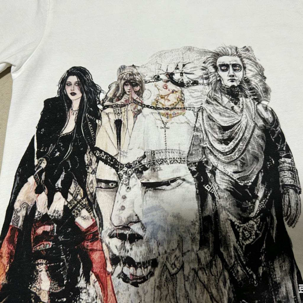 Dark Gothic Portrait Oversized T-Shirt | Subculture Aesthetic Art Graphic Tee