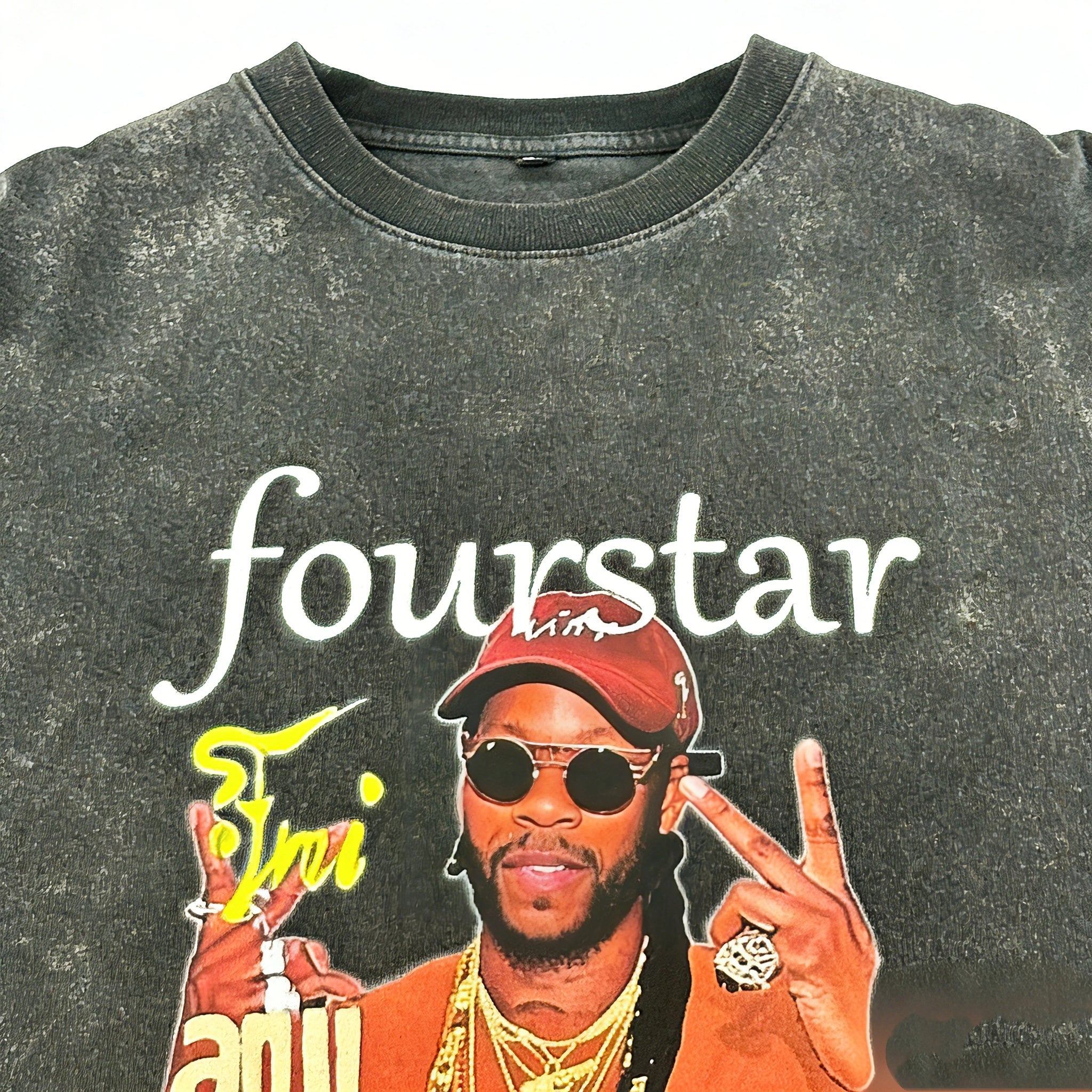 Fourstar x 2 Chainz Vintage Washed Graphic T-Shirt | Retro Hip Hop Skate Streetwear Tee