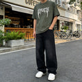 Spadeth Death Metal Vintage Washed Oversized Tee Olive Green Streetwear